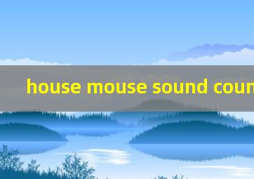 house mouse sound count的音标